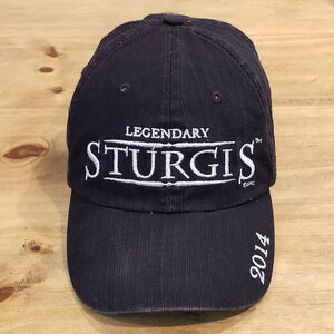Sturgis Motor Classic Hat Strap Back 2014 Legendary Motorcycle Race Car One Size